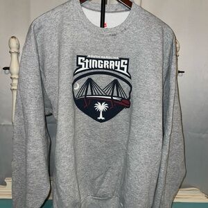 Hanes Gray Stingrays Crewneck Sweater
